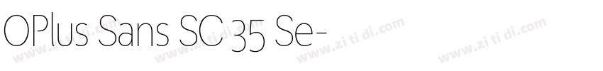 OPlus Sans SC 35 Se字体转换